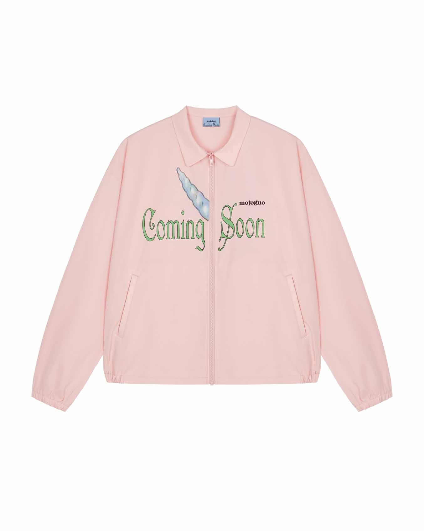 Load image into Gallery viewer, Coming Soon Track Jacket (Dusty Pink)