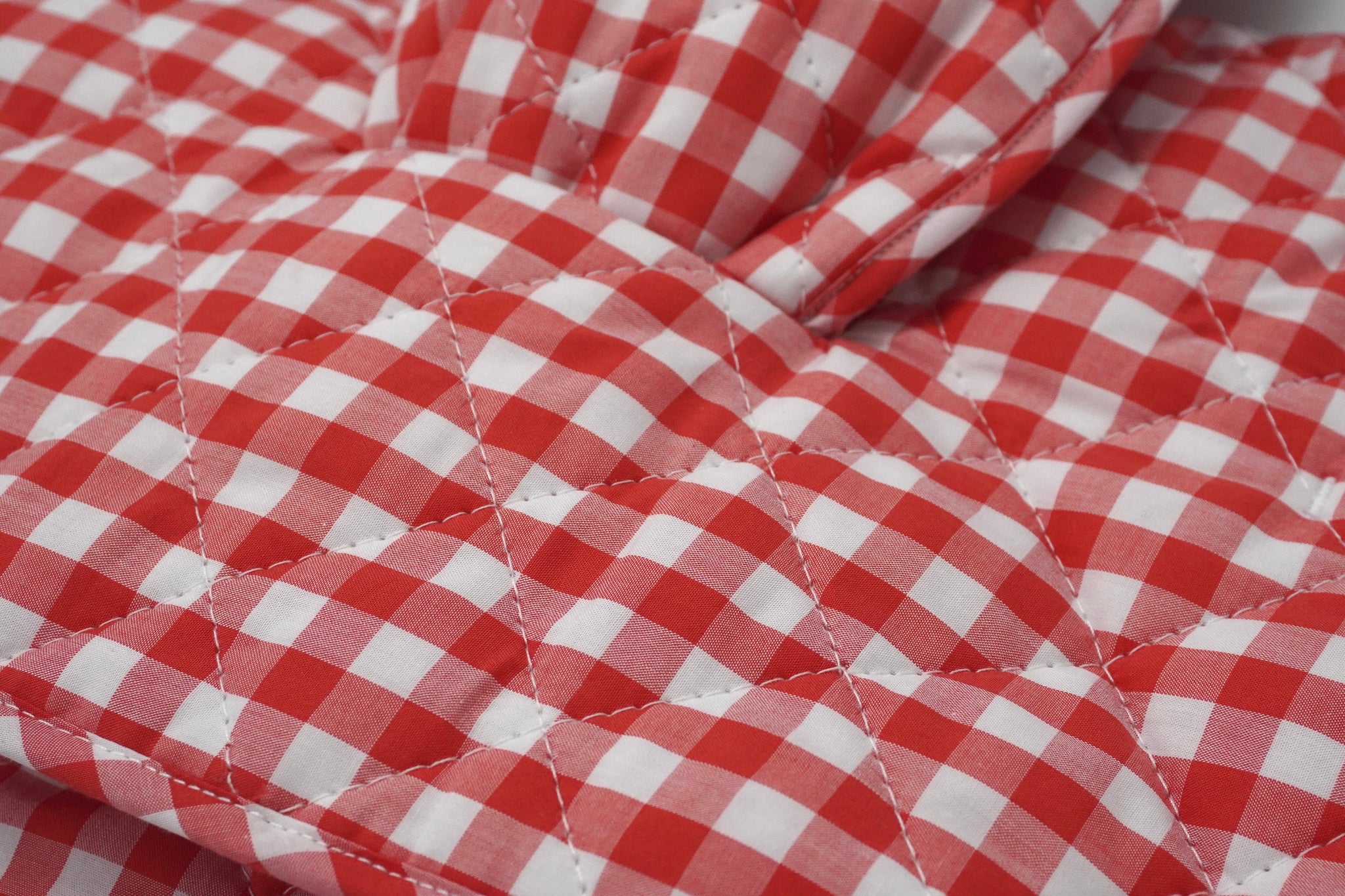 Load image into Gallery viewer, Coming Soon Neck Warmer (Red Gingham)