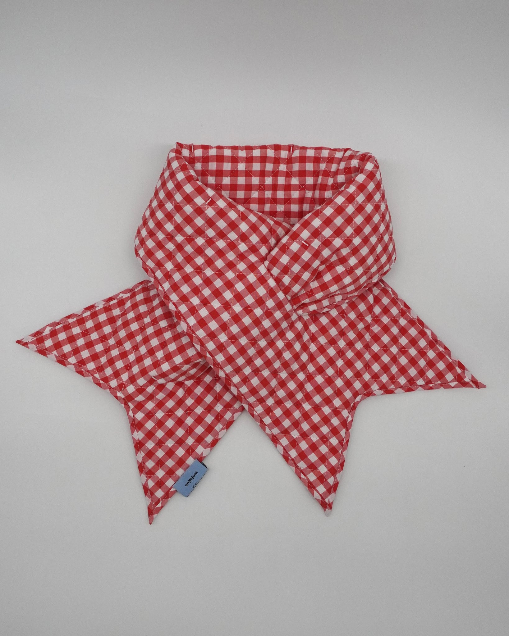 Load image into Gallery viewer, Coming Soon Neck Warmer (Red Gingham)