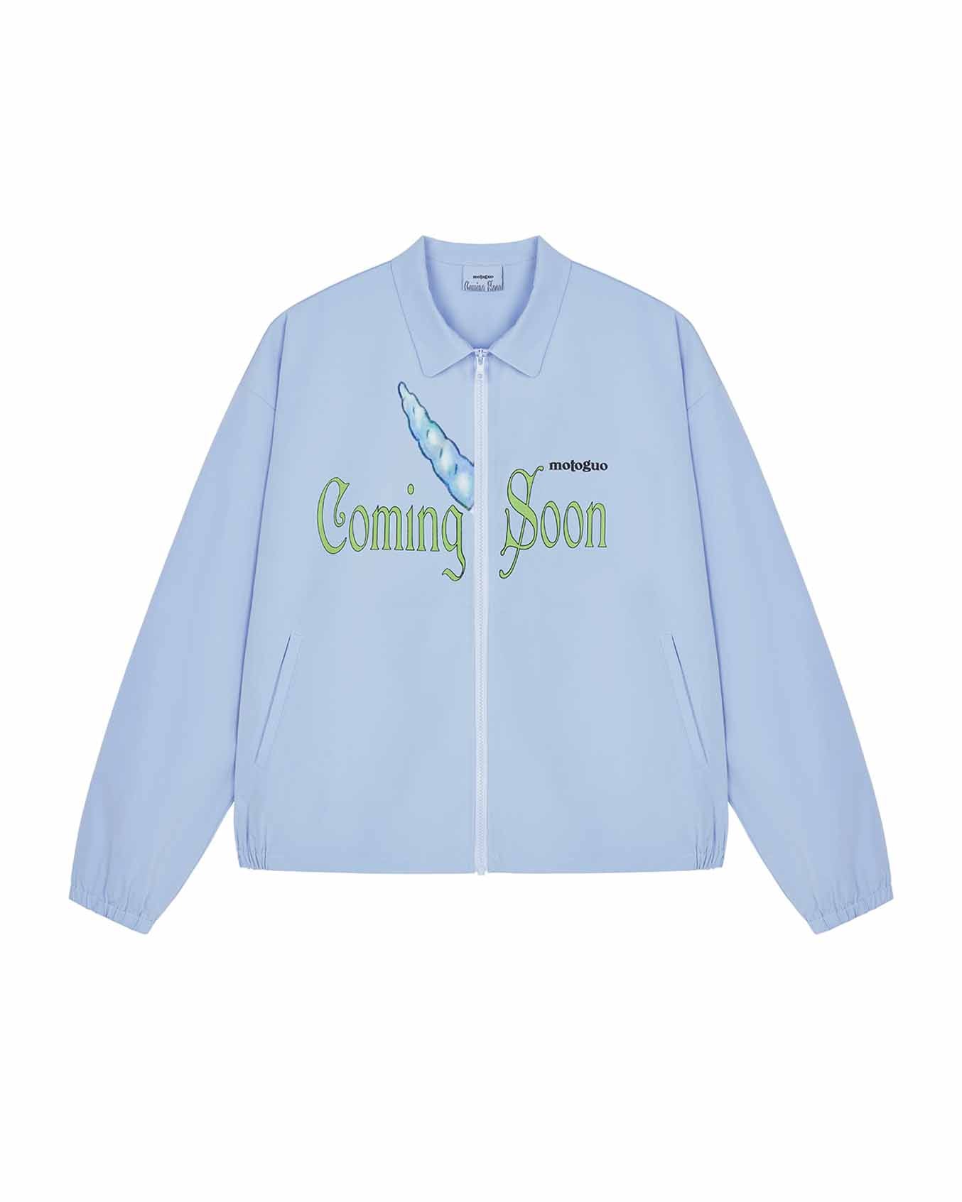 Load image into Gallery viewer, Coming Soon Track Jacket (Sky Blue)