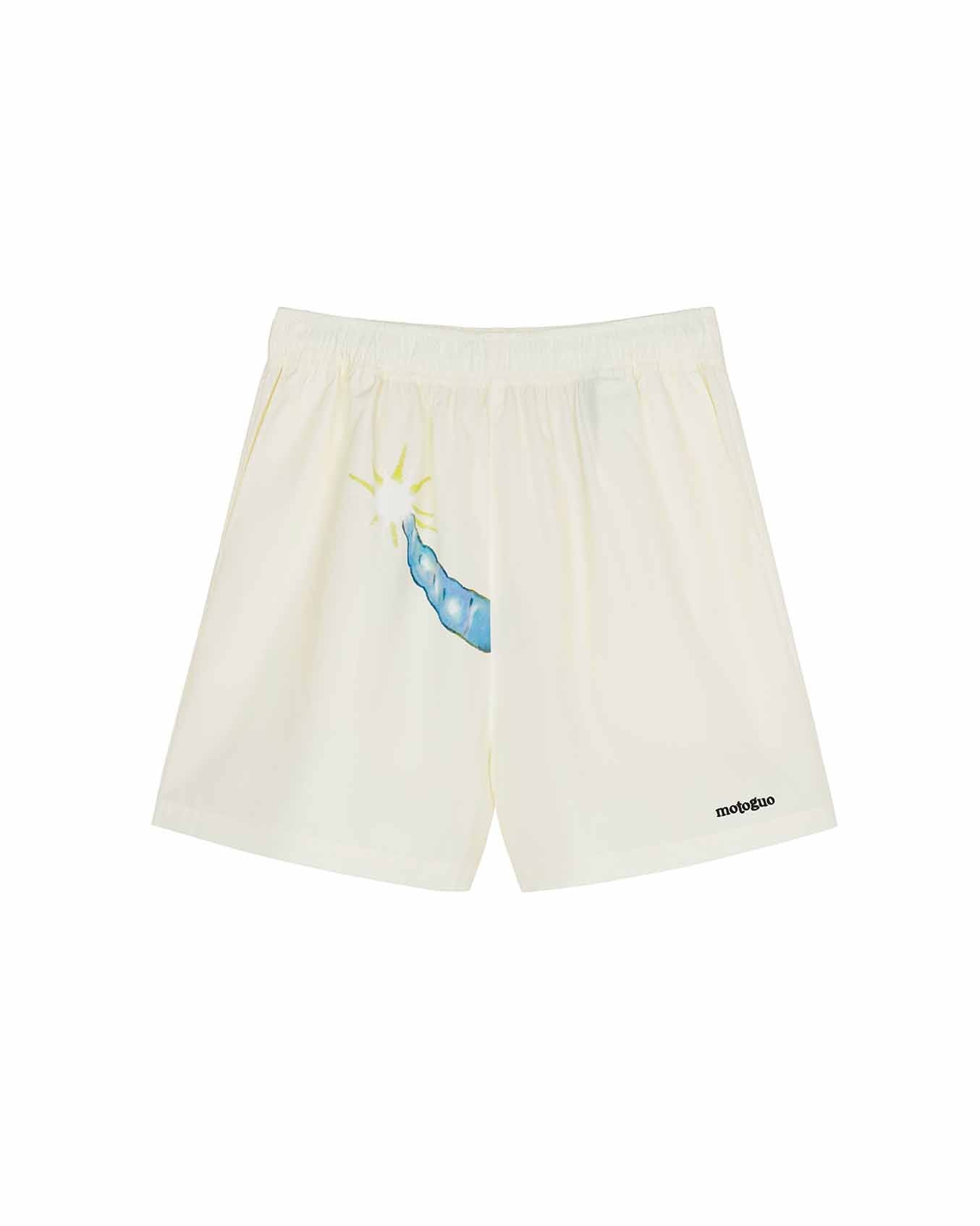 Load image into Gallery viewer, Coming Soon Shorts (Off White)