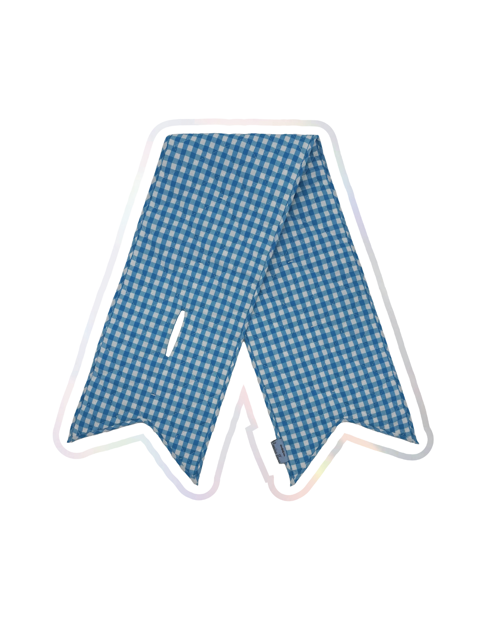 Load image into Gallery viewer, Coming Soon Neck Warmer (Blue Gingham)