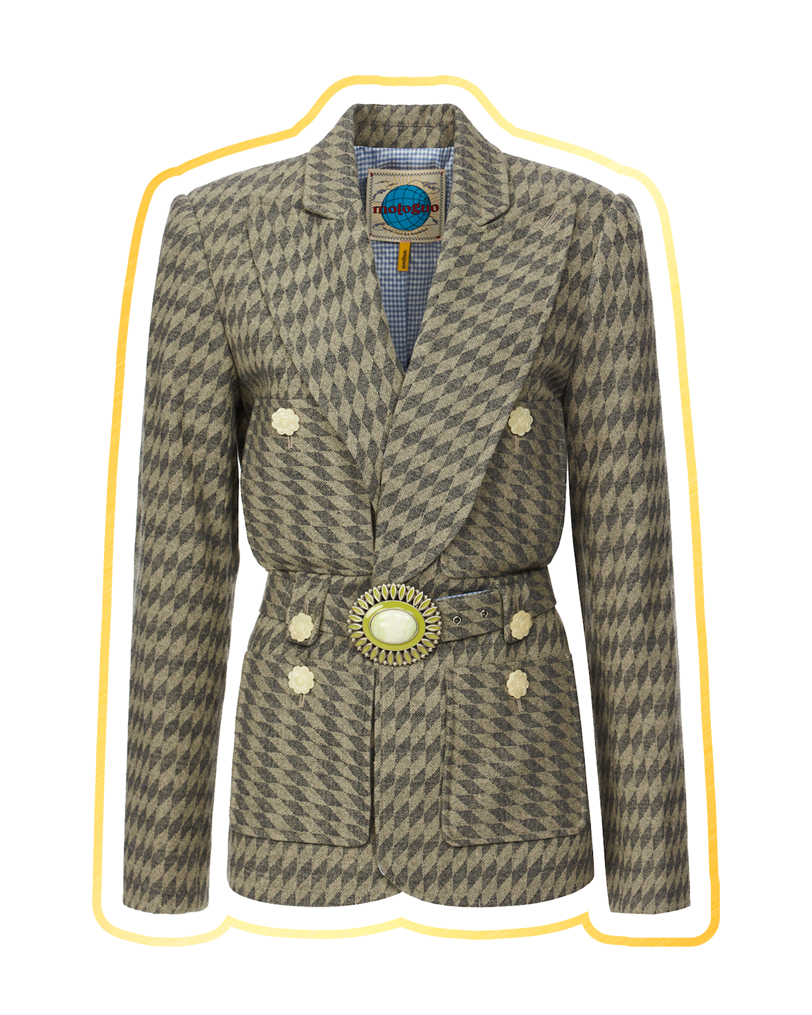 Load image into Gallery viewer, The Rhombus Coat 02 (Smoky Gray)