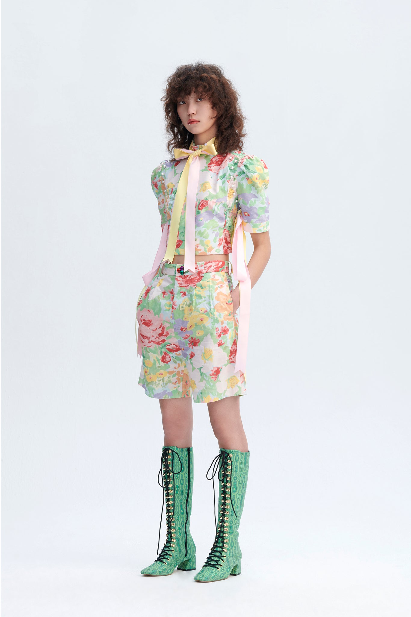Load image into Gallery viewer, The Miniature Woodchuck Pants (Floral Print)