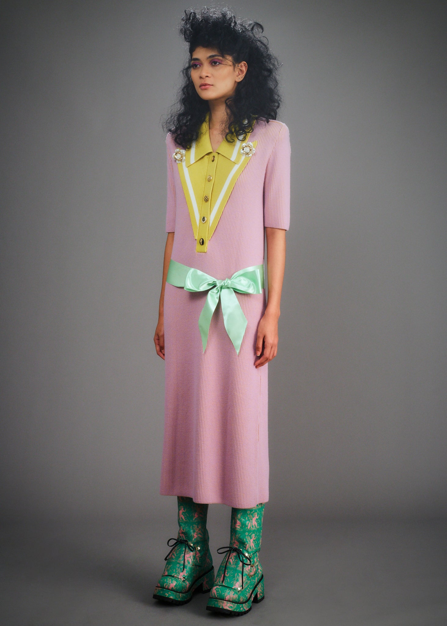Load image into Gallery viewer, Mary Lou (Taro Purple & Mustard)