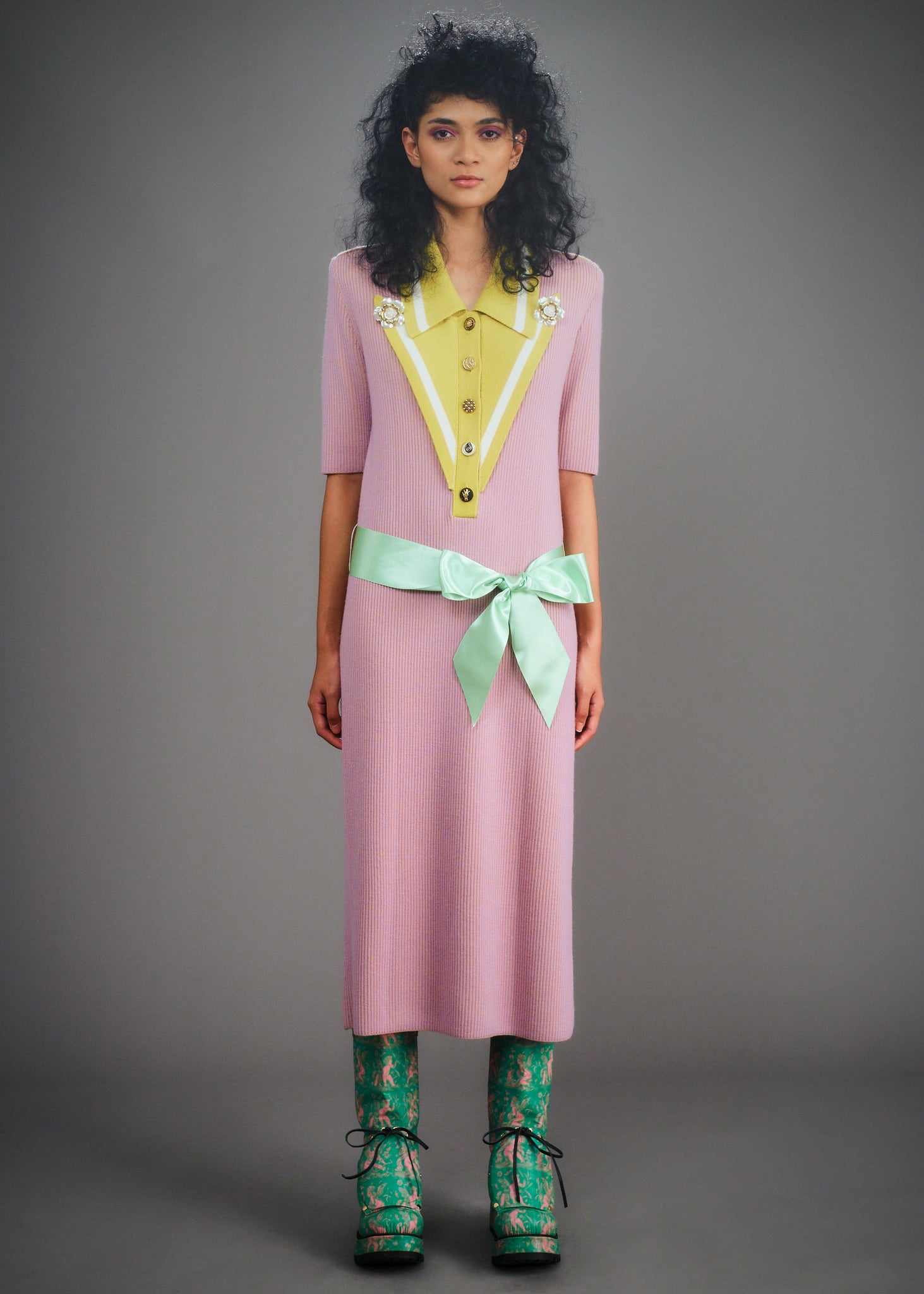 Load image into Gallery viewer, Mary Lou (Taro Purple & Mustard)