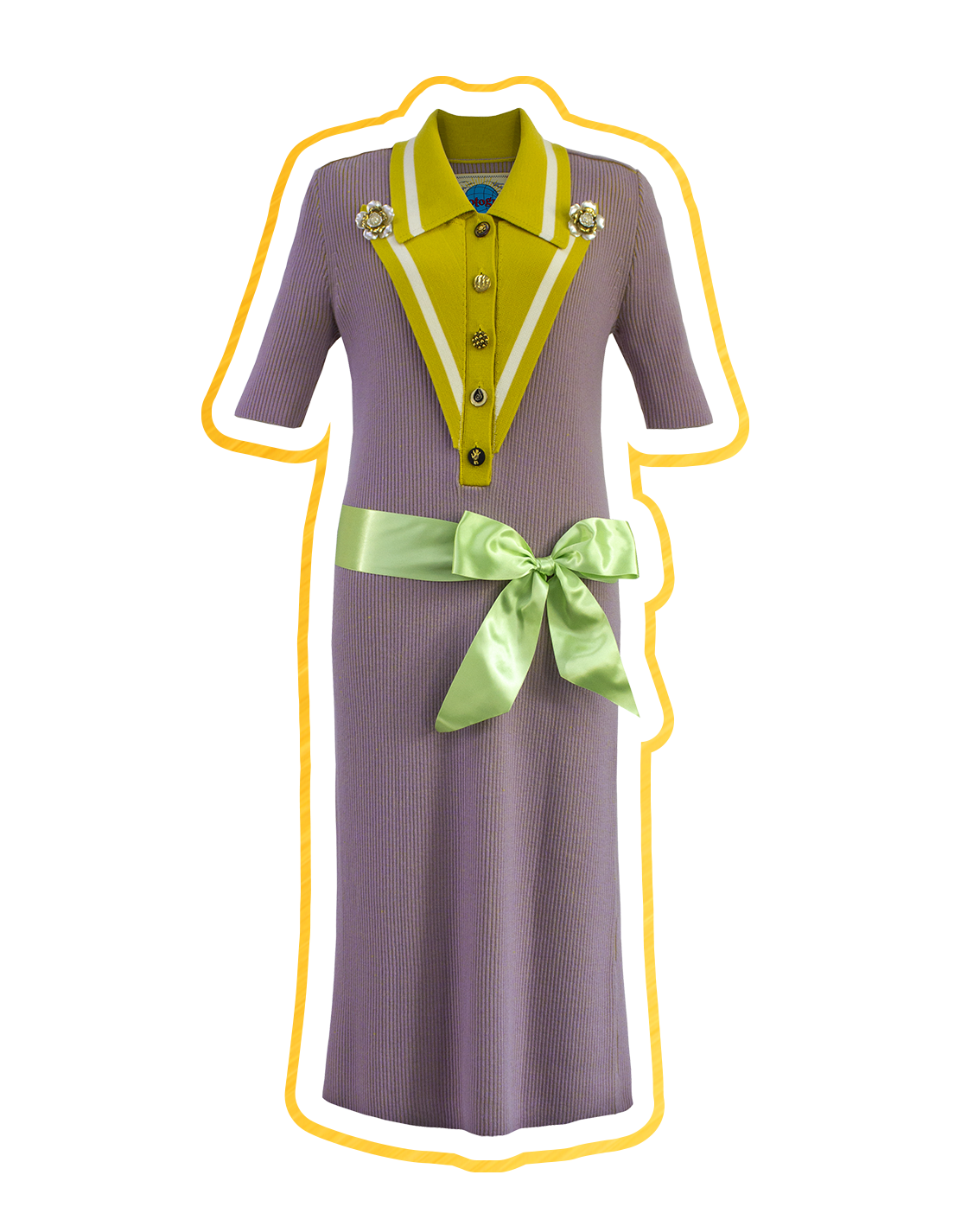 Load image into Gallery viewer, Mary Lou (Taro Purple & Mustard)