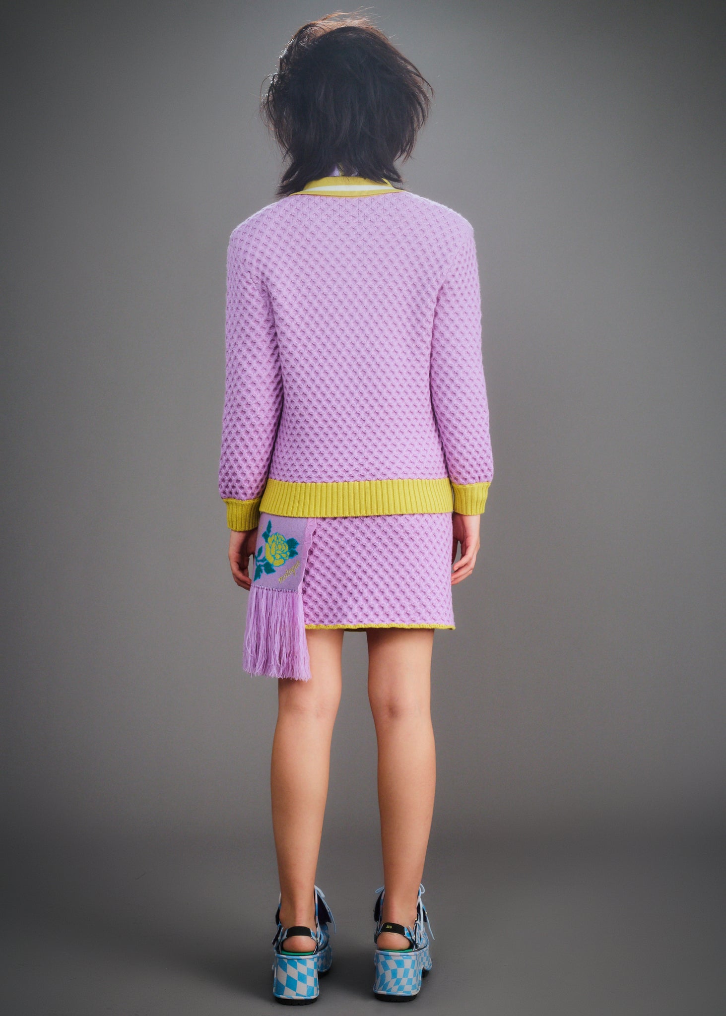 Load image into Gallery viewer, Mr.Rogers (Lilac & Mustard Yellow)