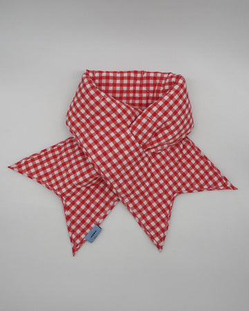 Coming Soon Neck Warmer (Red Gingham)