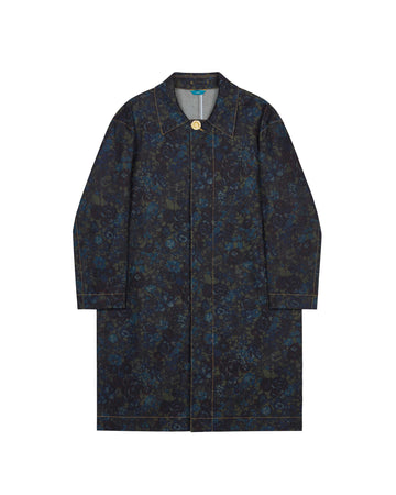 Fafa Raincoat (Blue Floral)