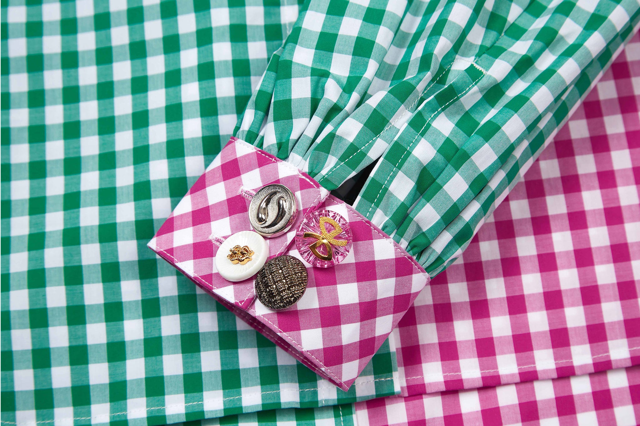 Load image into Gallery viewer, Marmalade Shirt (Pink Green Gingham)
