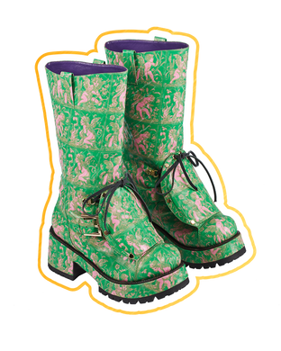 Cupid Boots (Pink Green)