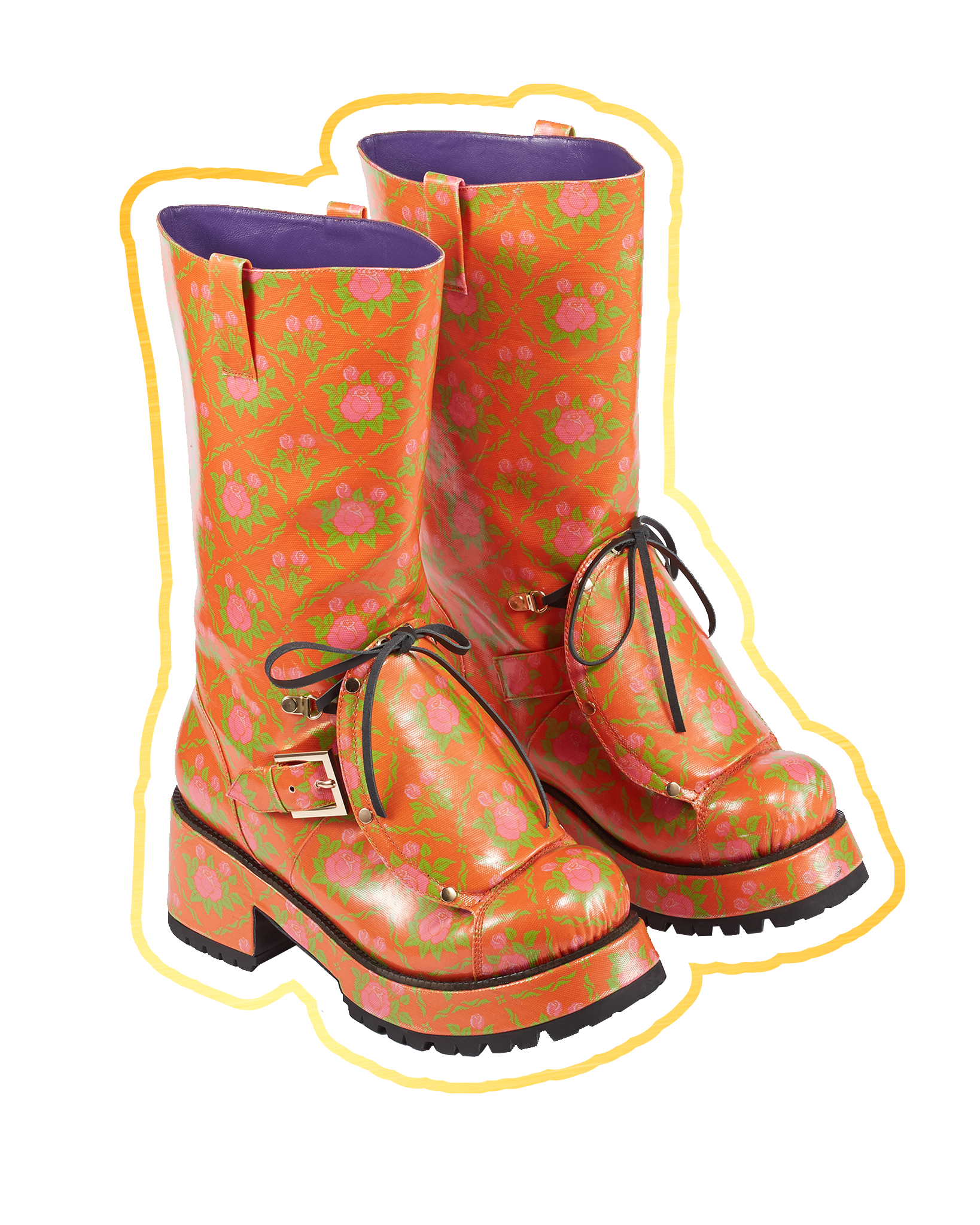 Load image into Gallery viewer, Cupid Boots (Orange) - motoguo x Grape

