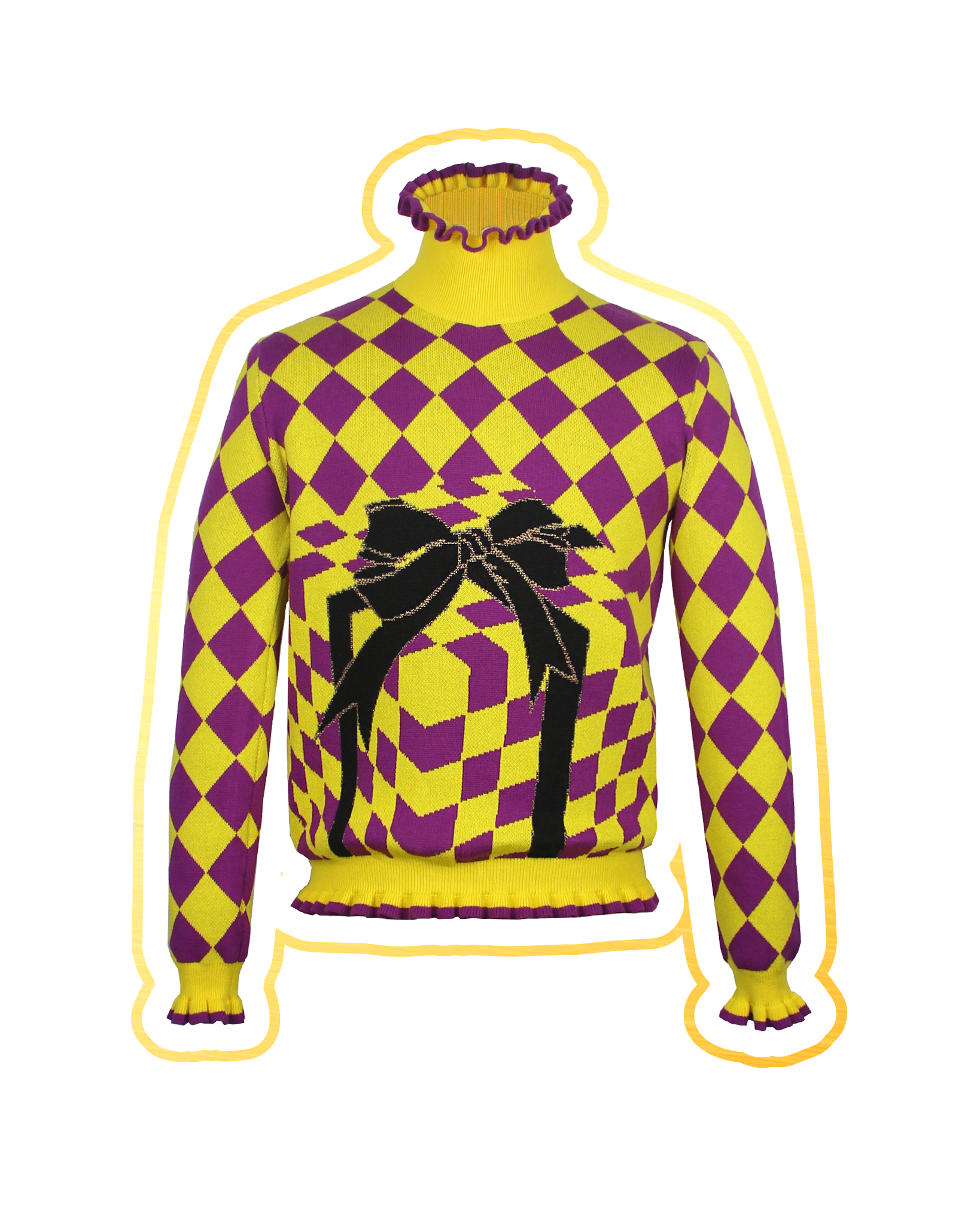 Load image into Gallery viewer, The 3D Gift Box Sweater (Yellow)
