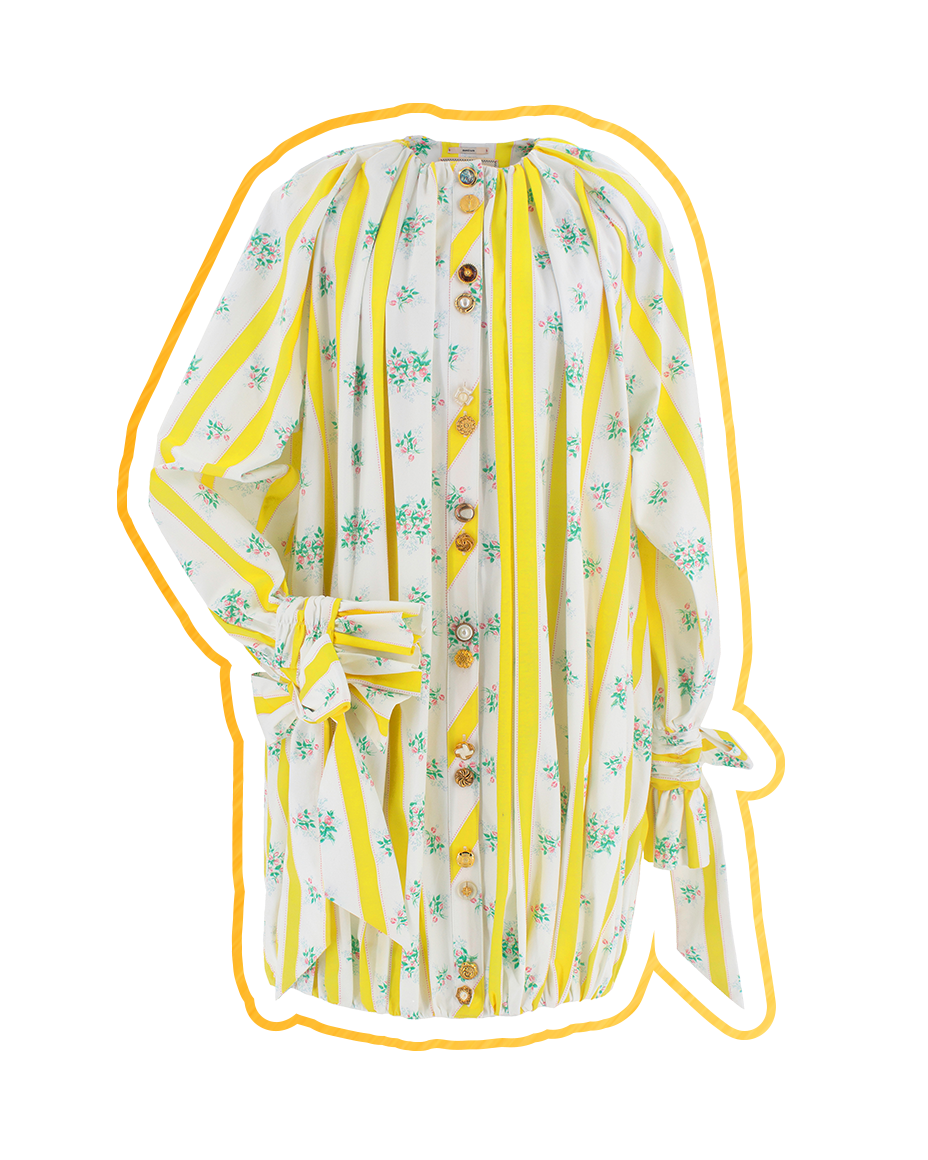 Load image into Gallery viewer, BedSheet Pyjama Dress (Yellow)
