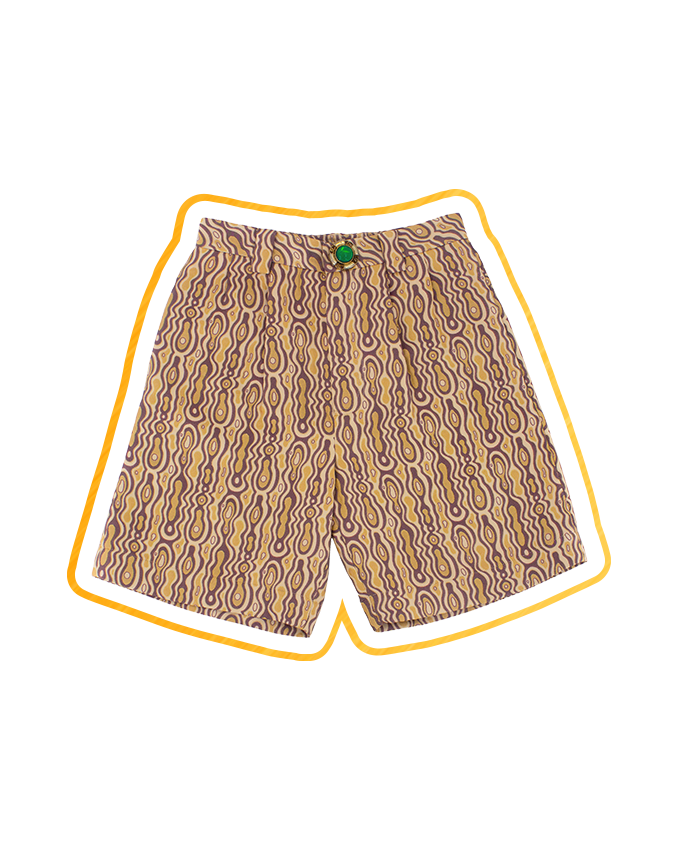 Load image into Gallery viewer, The Miniature Woodchuck Pants (Chocolate Brown/Bright Gold)
