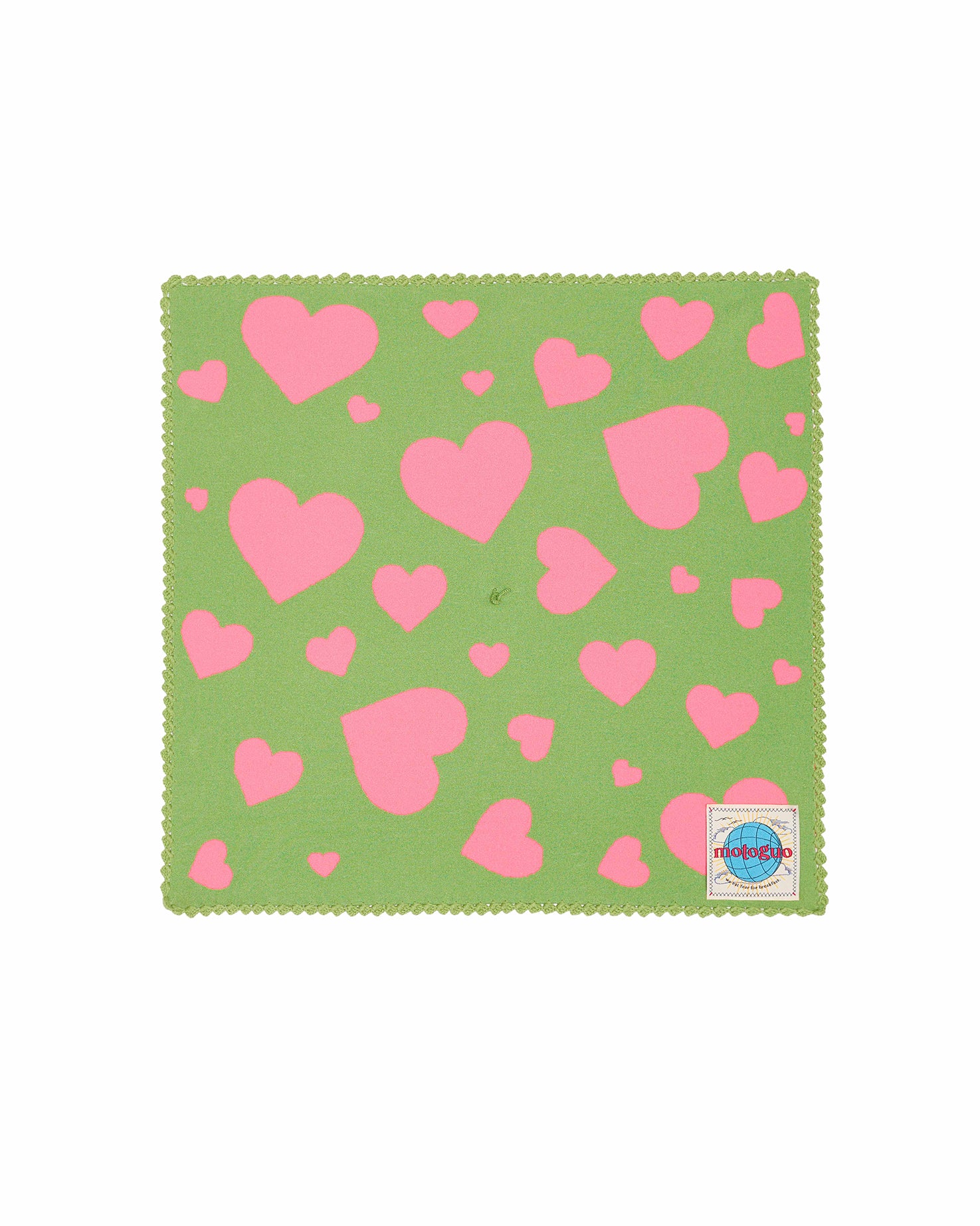 Load image into Gallery viewer, Sweetheart On Parade Hankie (Green Heart)
