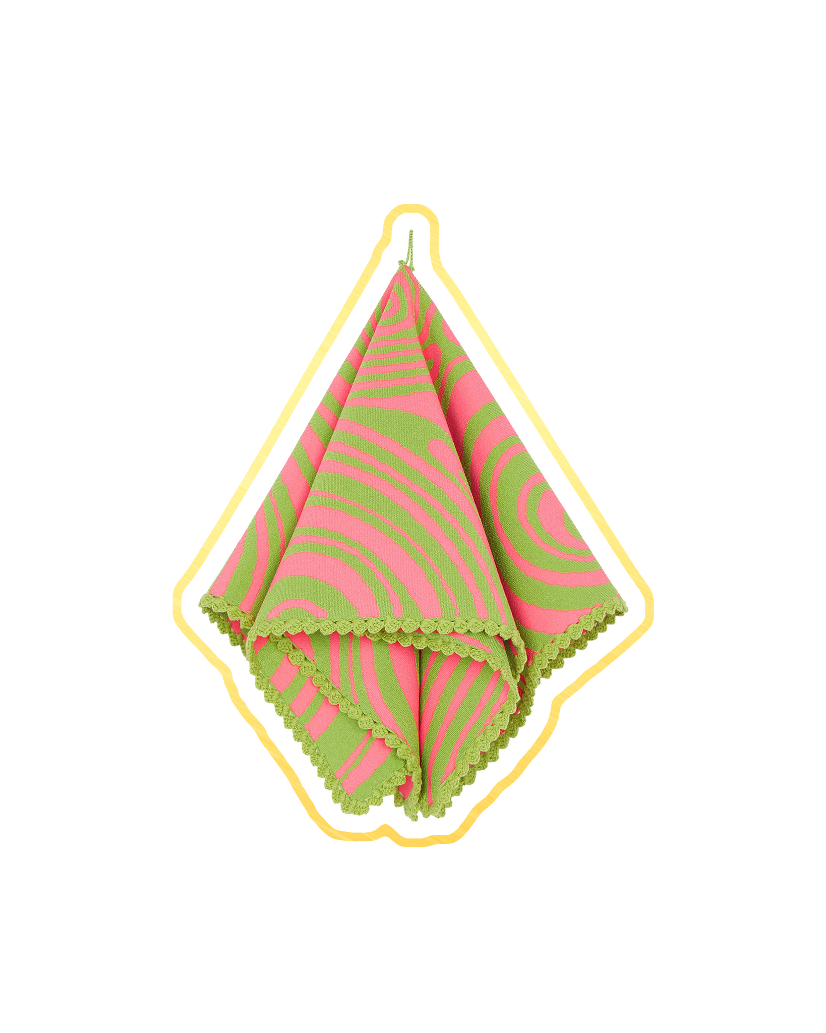 Load image into Gallery viewer, Marblelous Hankie (Flamingo Pink &amp;  Matcha Green)
