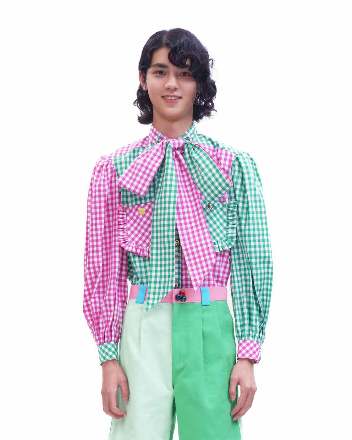 Load image into Gallery viewer, Marmalade Shirt (Pink Green Gingham)
