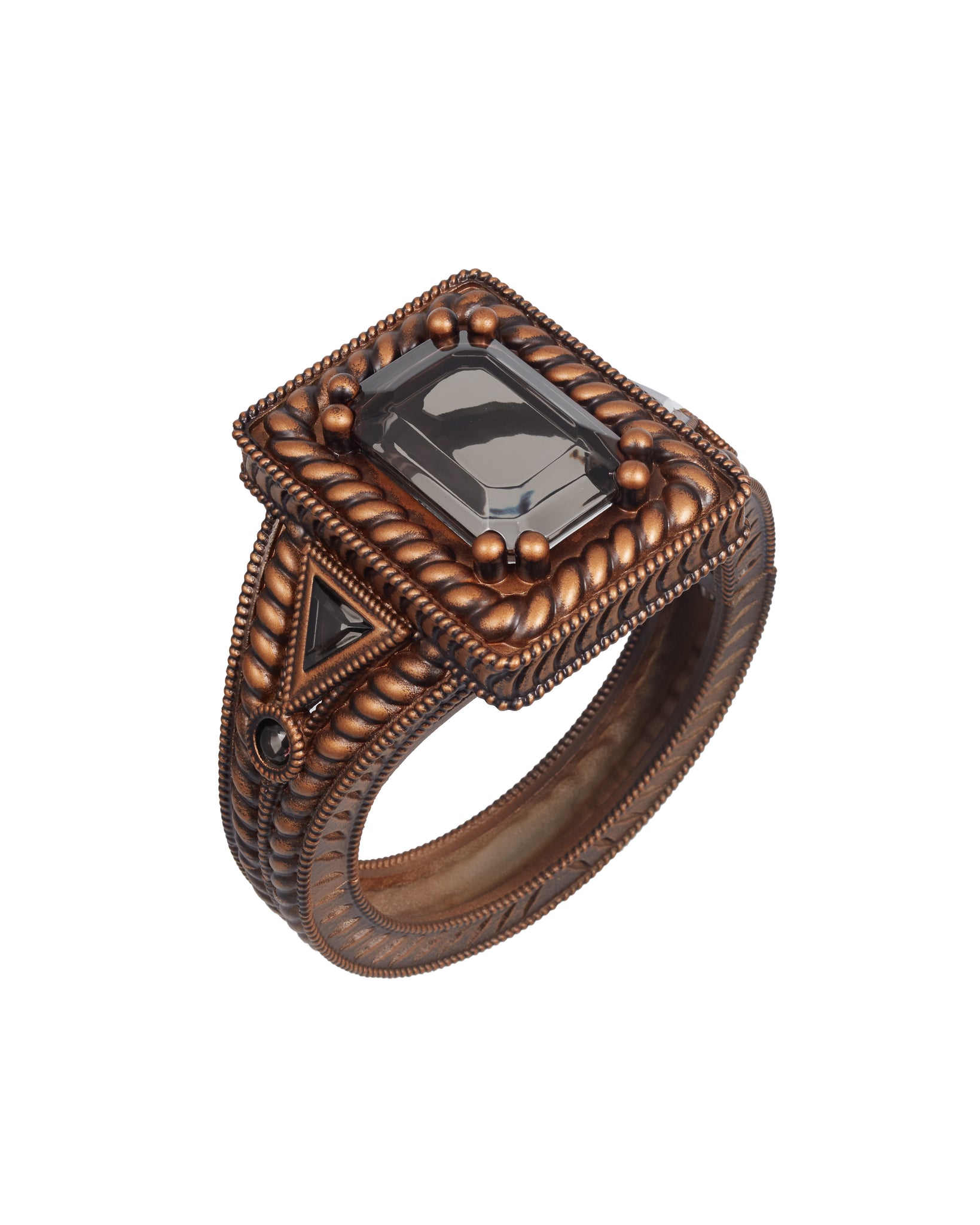 Load image into Gallery viewer, Huge Ring Collar (Copper Onxy Gem) - motoguo x Yvmin
