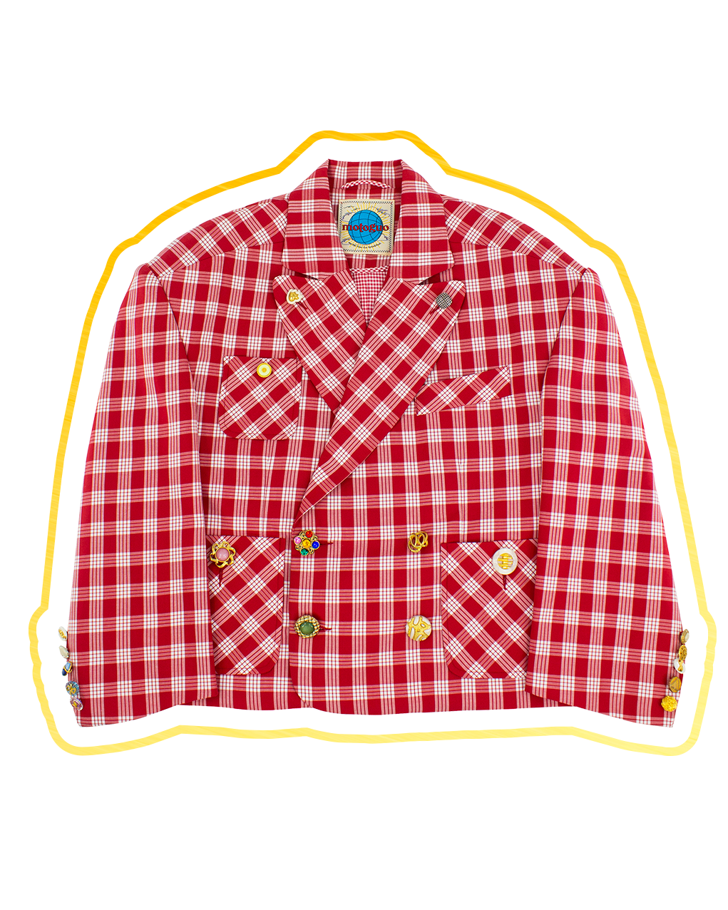 Load image into Gallery viewer, Palaccheck Gold Care Jacket (Red Checked)
