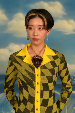 Giant Acorn Necklace (Gold) - motoguo x Yvmin (SAMPLE)